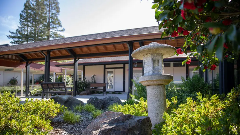 Exterior shot of The Sequoias Portola Valley