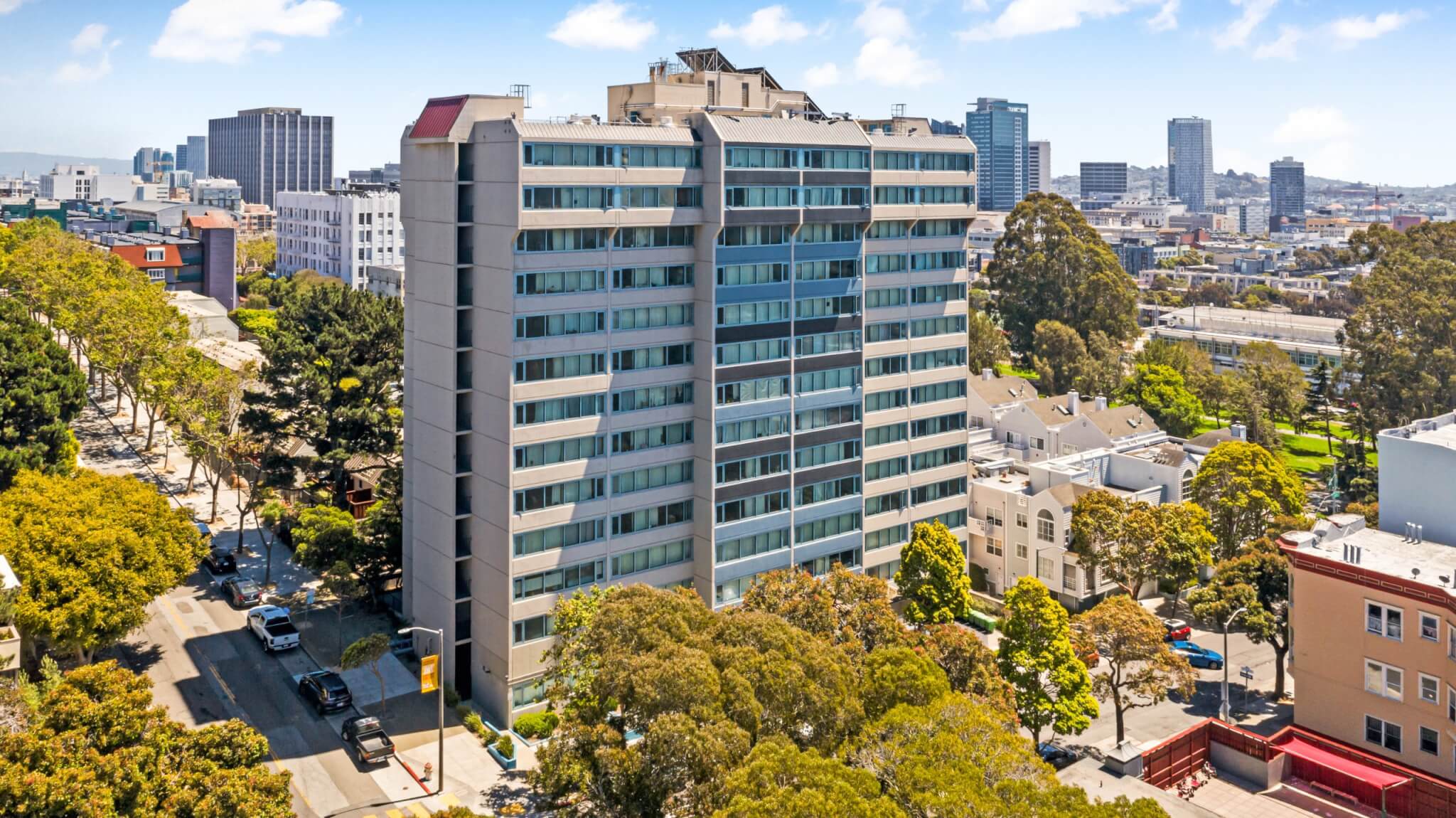 Eastern-Western Park Apartments. Aerial view. | Sequoia Living