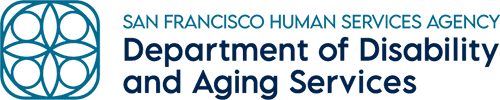 San Francisco Human Services logo. Department of Disability and Aging services.
