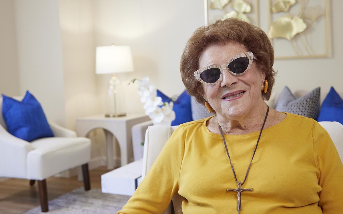 Healthy Aging, secrets to longevity, happy female resident, centenarian, Sequoia Living