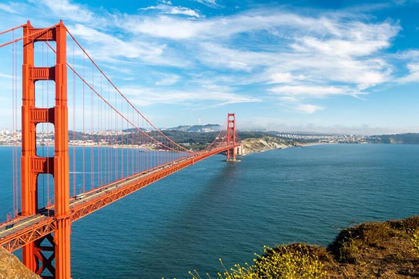 View of the Golden Gate Bridge - San Francisco