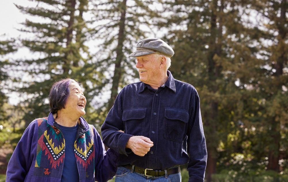 The Sequoias | Fourth of July, residents walking
