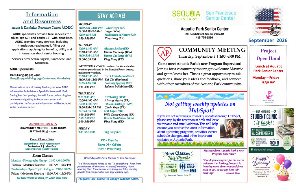 2026 September Newsletter AP english